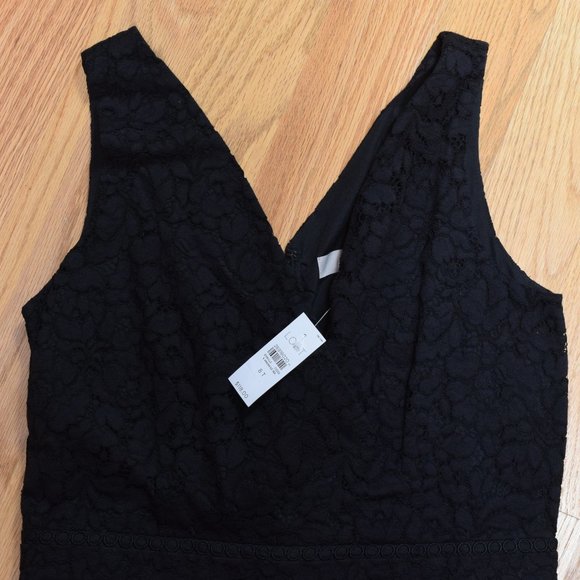 NWT Loft Sleeveless V-Neck Lace Dress in Women's Size 8T - Picture 13 of 16